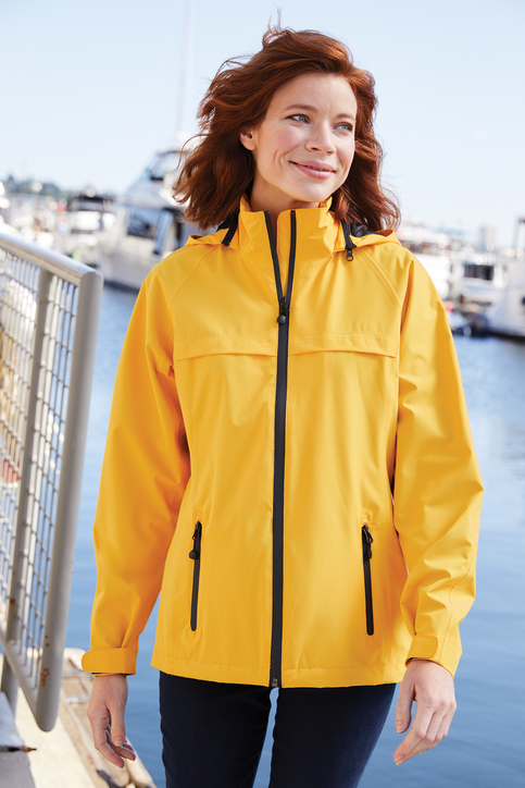 Woman wearing a jacket